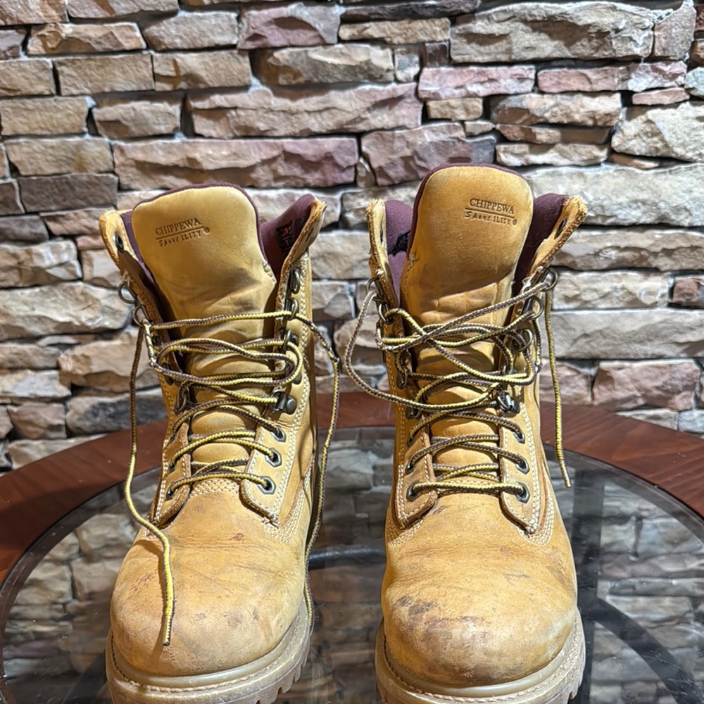 Chippewa Steel Toe Men's Boots - Tan